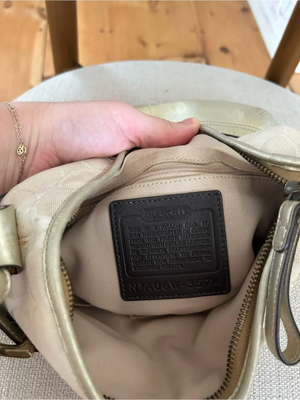 Coach stylish beige